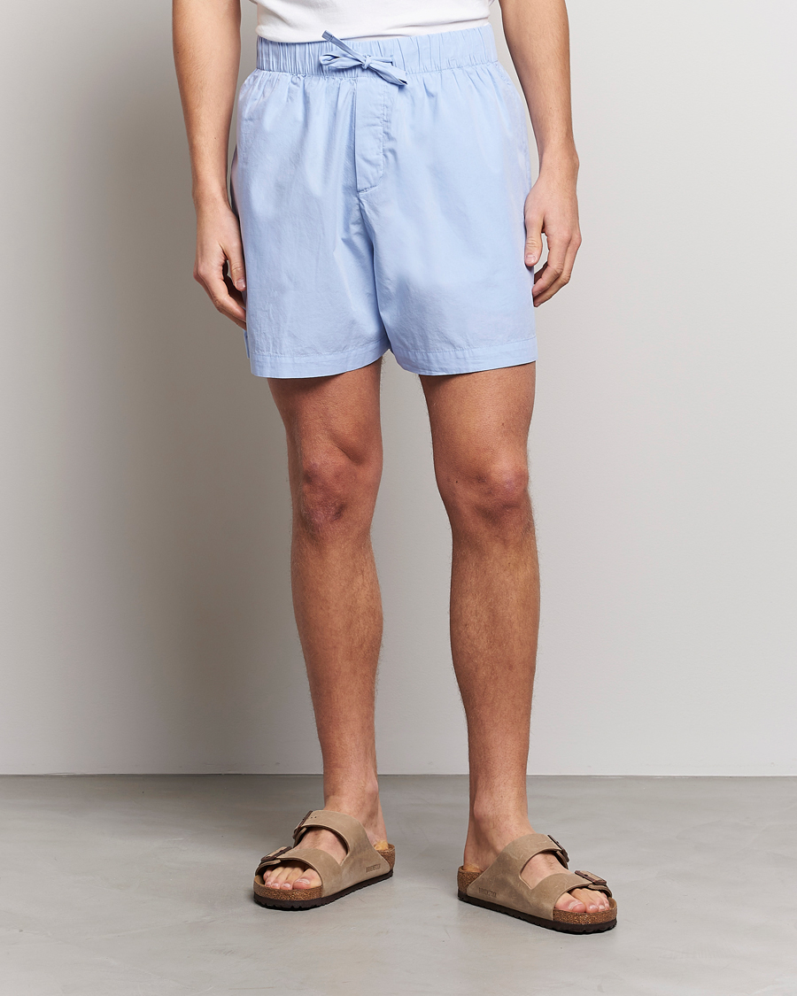 Herren | Kleidung | Tekla | Poplin Pyjama Shorts Light Blue
