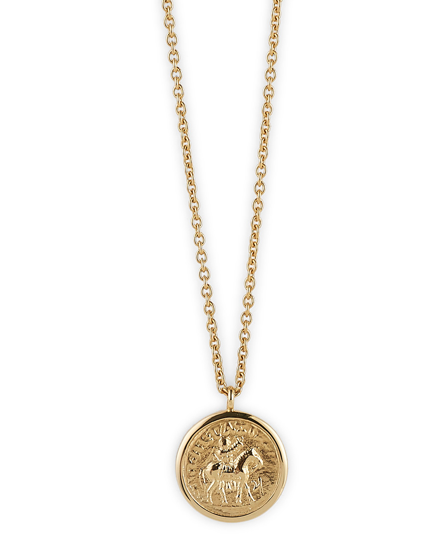 Herren | Tom Wood Coin Pendand Necklace Gold | Tom Wood | Coin Pendand Necklace Gold