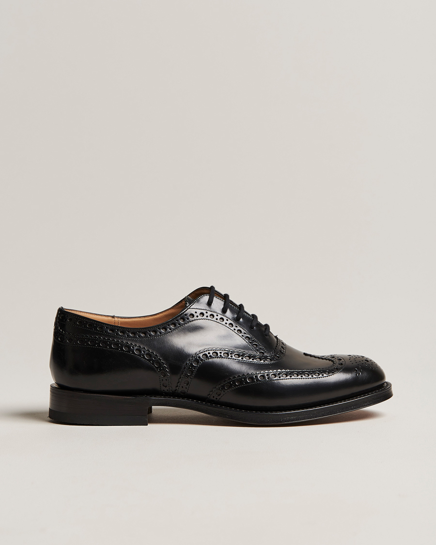 Herren | Church's Burwood Polished Binder Brogue Black | Church's | Burwood Polished Binder Brogue Black