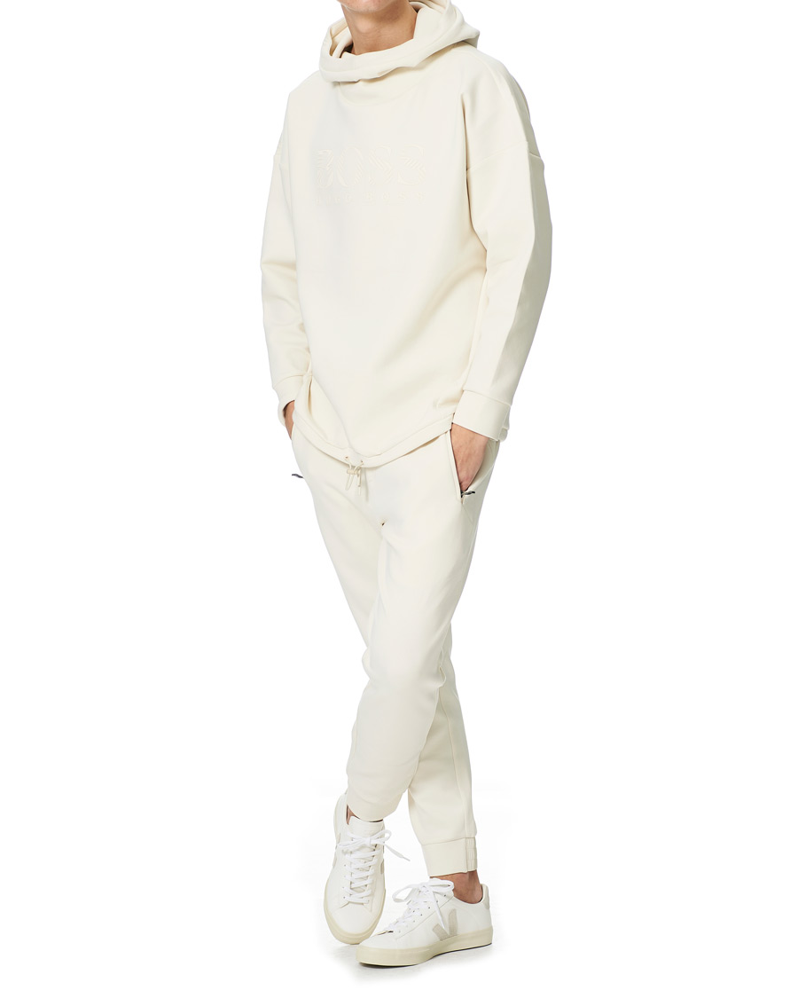 Herren | Pullover | BOSS GREEN | BOSS Athleisure Soody Iconic Logo Hoodie Open White