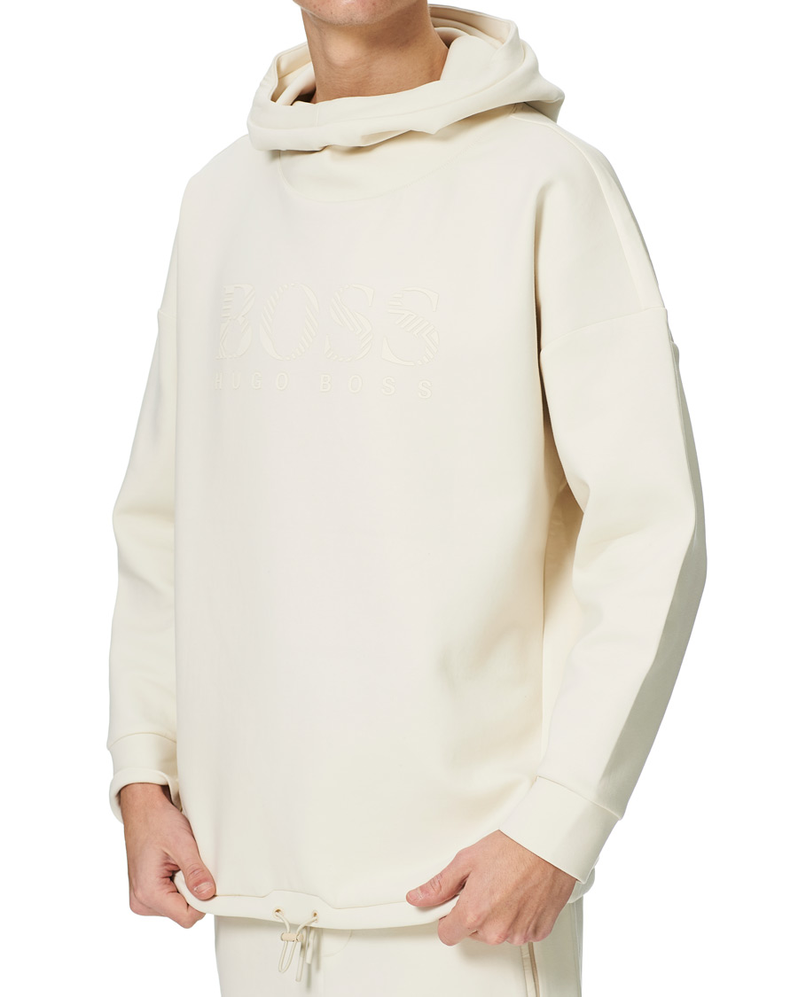 Herren | Pullover | BOSS GREEN | BOSS Athleisure Soody Iconic Logo Hoodie Open White