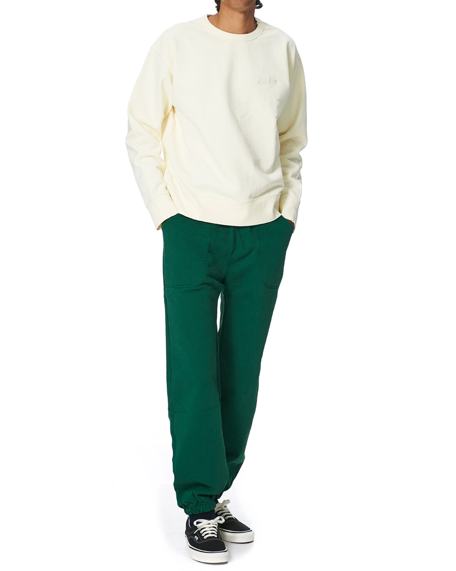 Herren | Hosen | Drake's | Cotton Jogging Bottoms Green