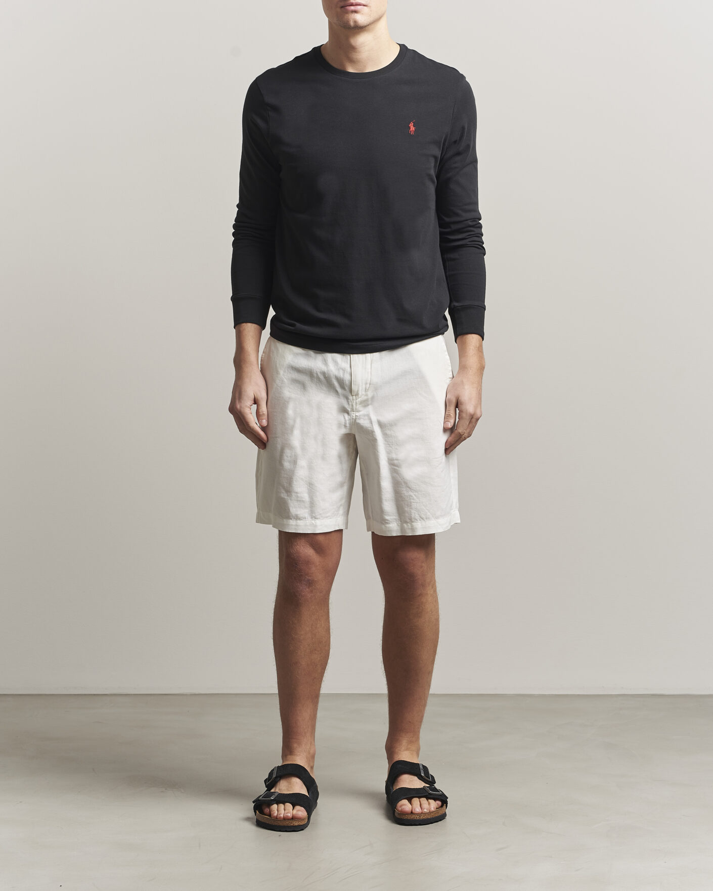 Herren | T-Shirts | Polo Ralph Lauren | Long Sleeve Crew Neck Tee Polo Black