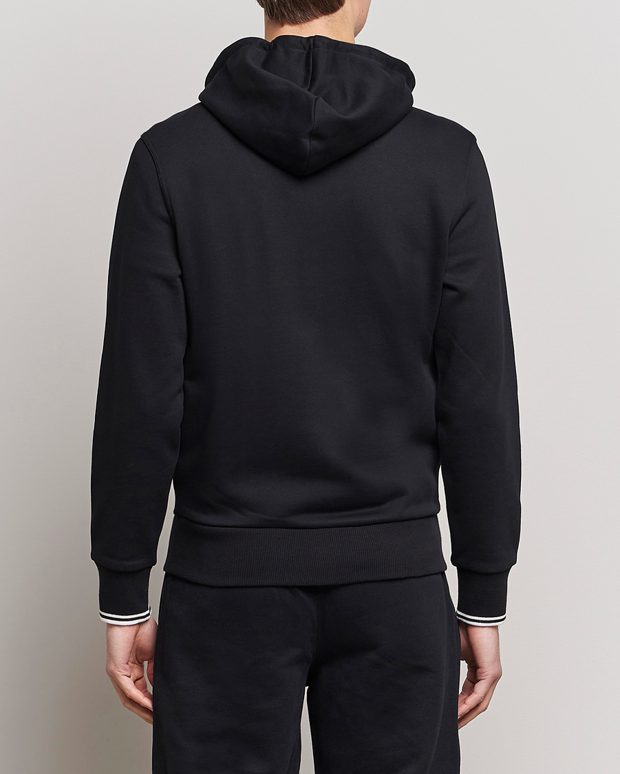 Herren | Pullover | Fred Perry | Full Zip Hooded Sweatshirt Black