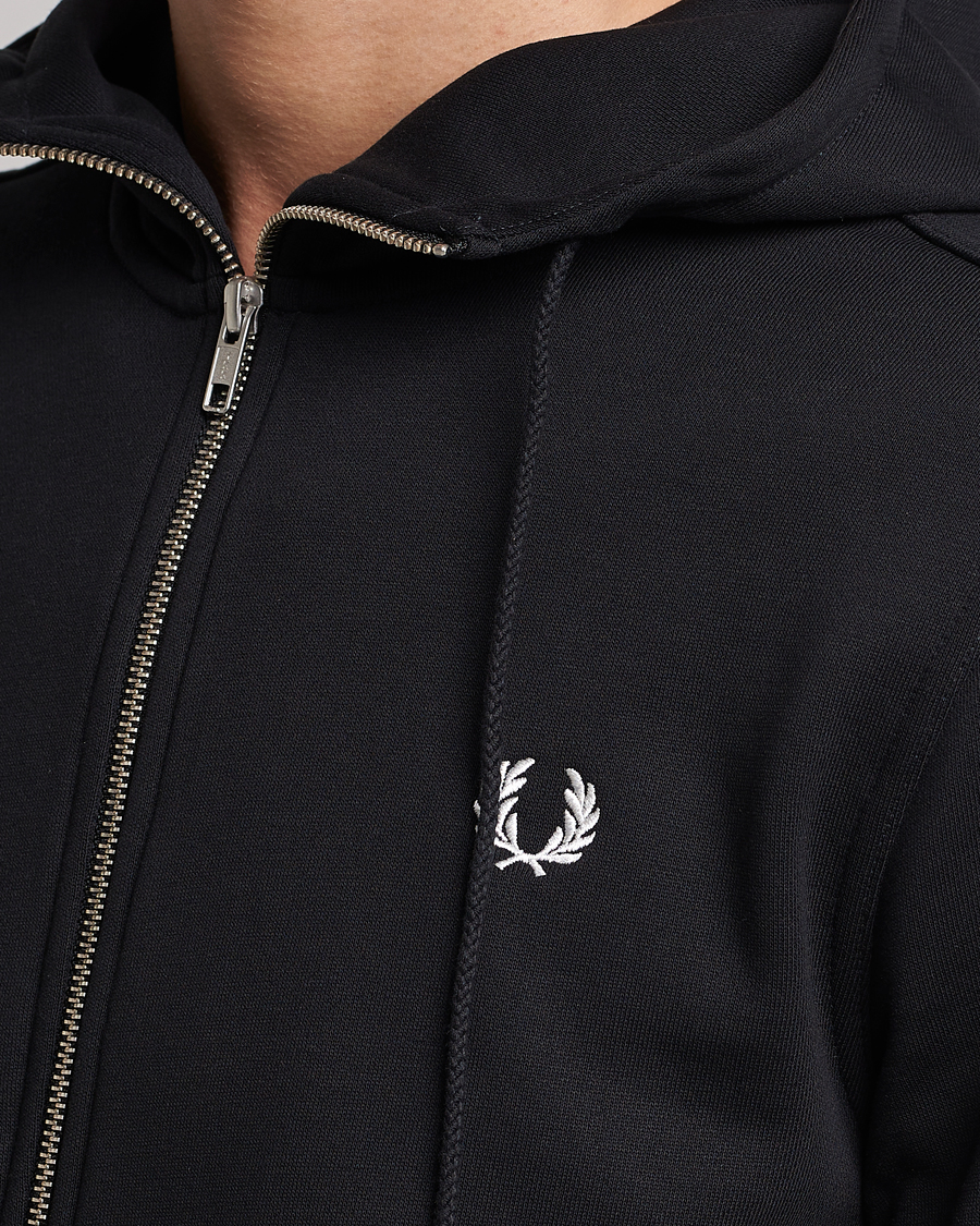 Herren | Pullover | Fred Perry | Full Zip Hooded Sweatshirt Black