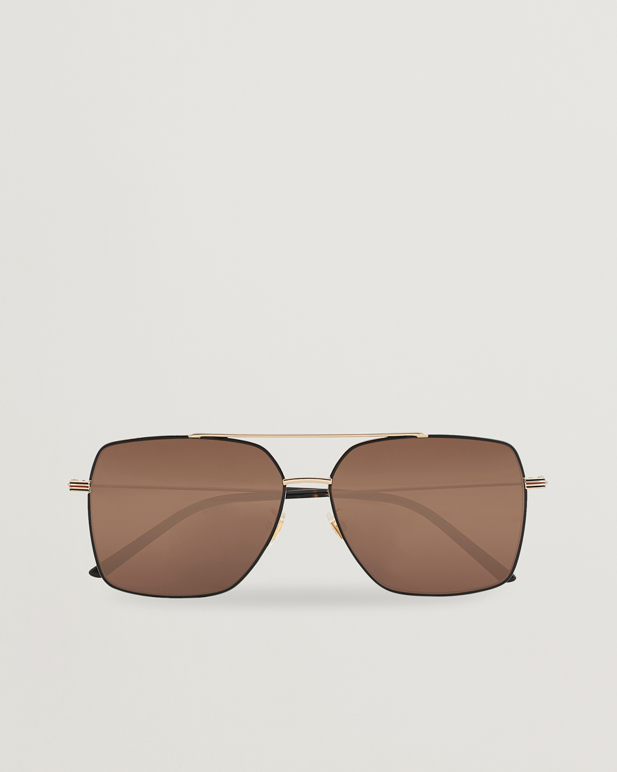 Herren | Gucci GG1053SK Sunglasses Gold Brown | Gucci | GG1053SK Sunglasses Gold Brown
