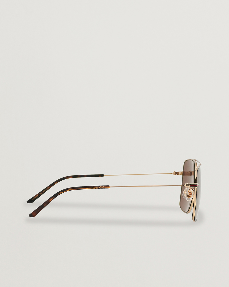 Herren | Gucci GG1053SK Sunglasses Gold Brown | Gucci | GG1053SK Sunglasses Gold Brown