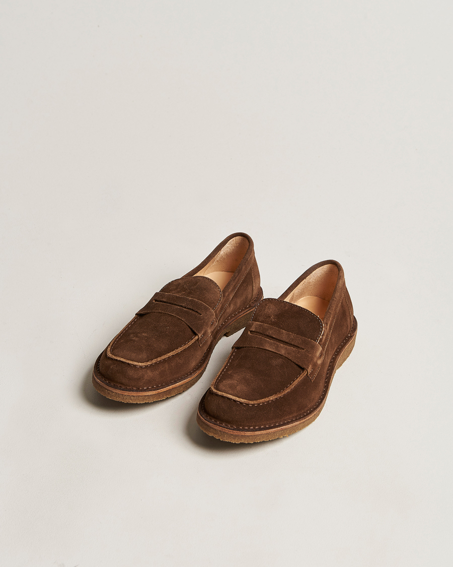 Men | Shoes | Astorflex | Mokaflex Loafers Dark Khaki Suede