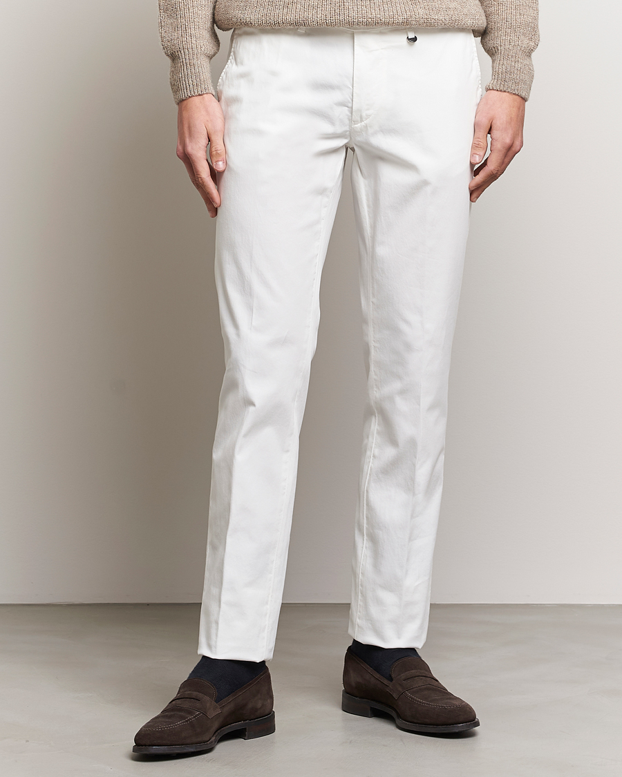 Herren | Hosen | Canali | Cotton Stretch Chinos Optical White