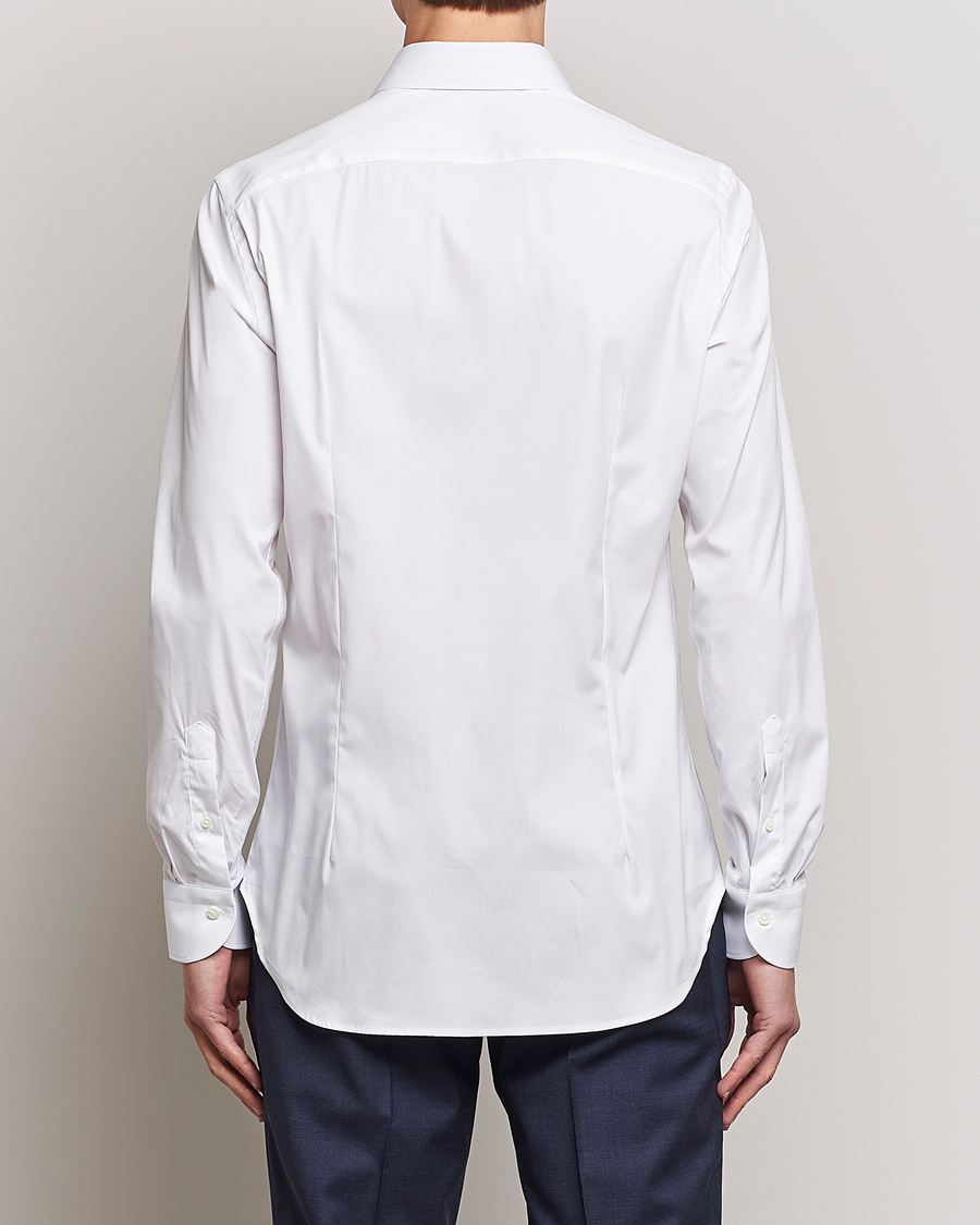 Herren | Hemden | Canali | Slim Fit Cotton/Stretch Shirt White