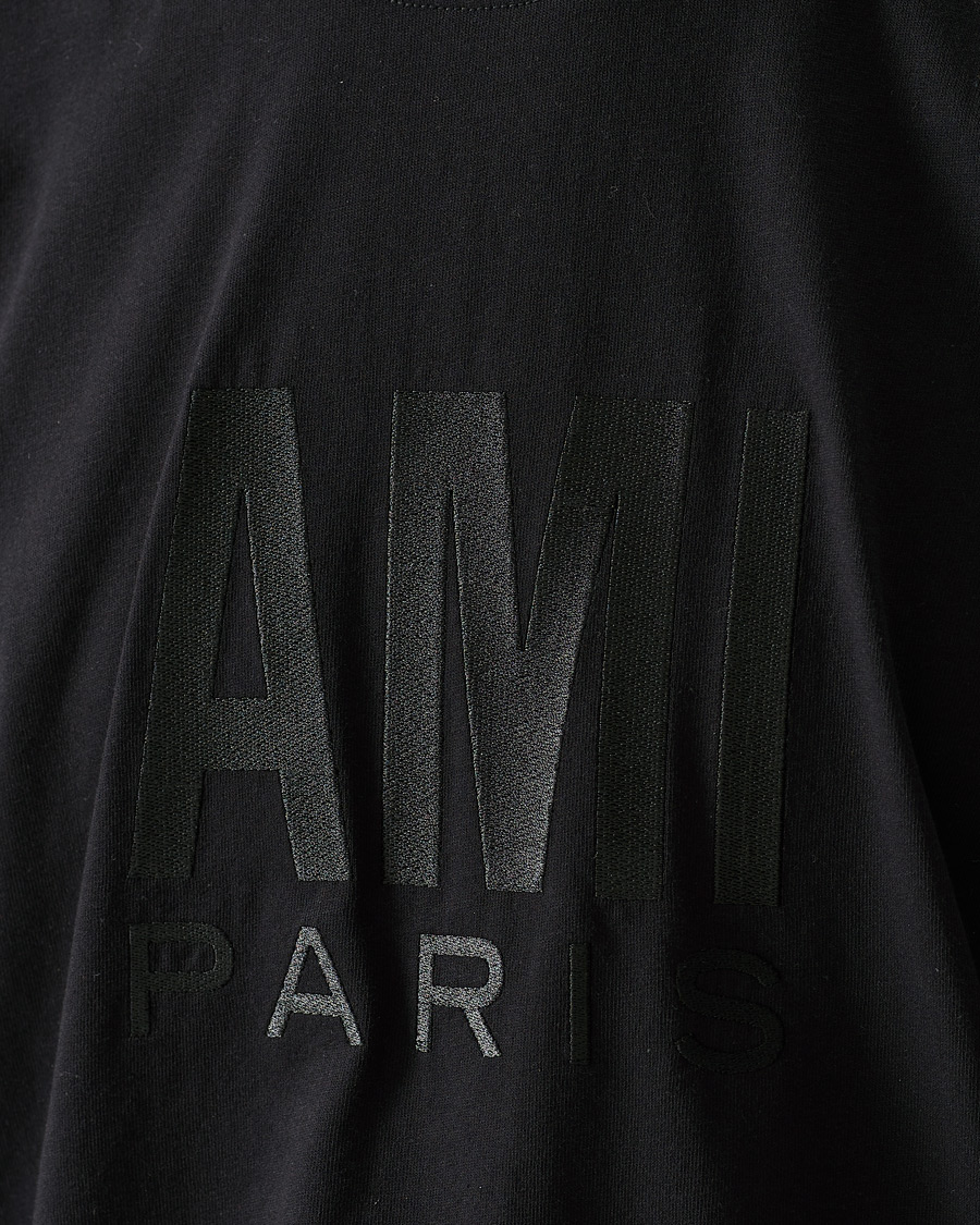Herren | T-Shirts | AMI | Oversize Logo Tee Black