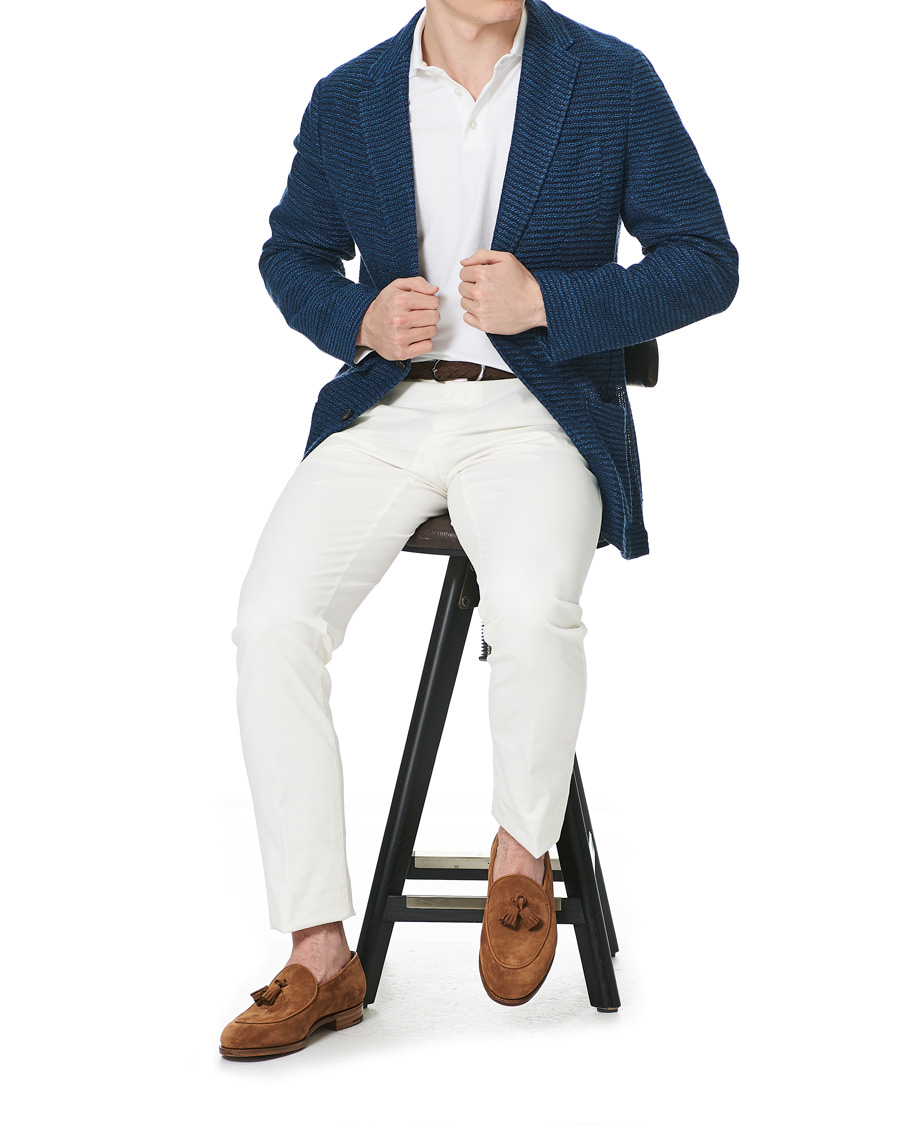 Herren | Sakkos | Etro | Jacquard Jersey Blazer Navy