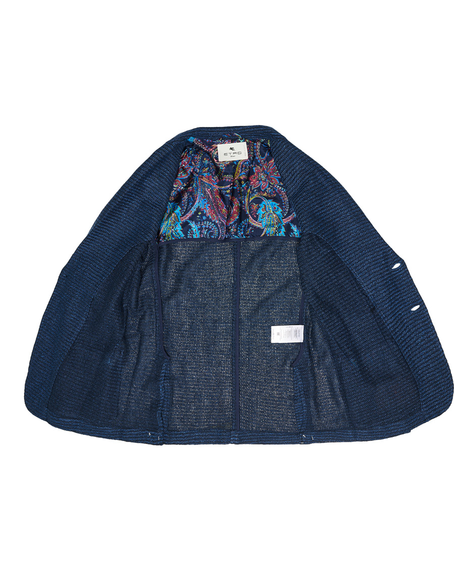 Herren | Sakkos | Etro | Jacquard Jersey Blazer Navy