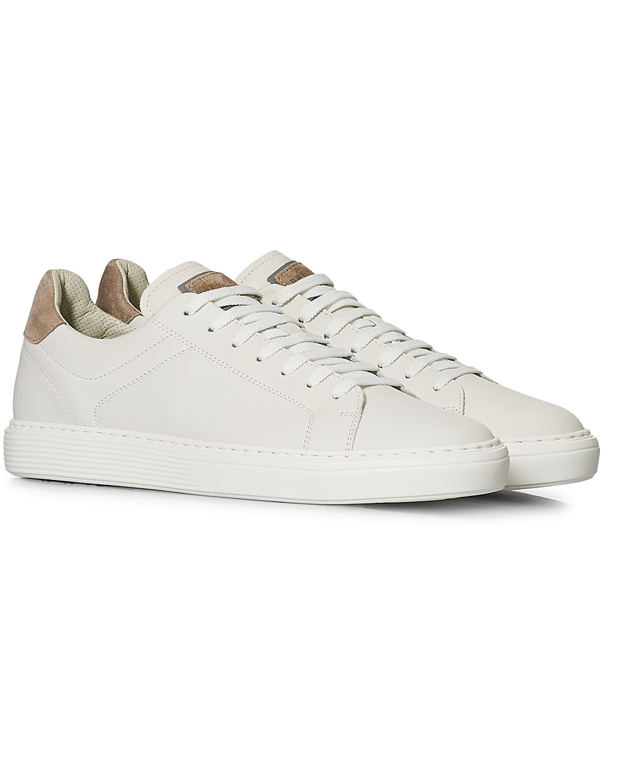 Herren | Brunello Cucinelli Plain Sneaker White Calf | Brunello Cucinelli | Plain Sneaker White Calf