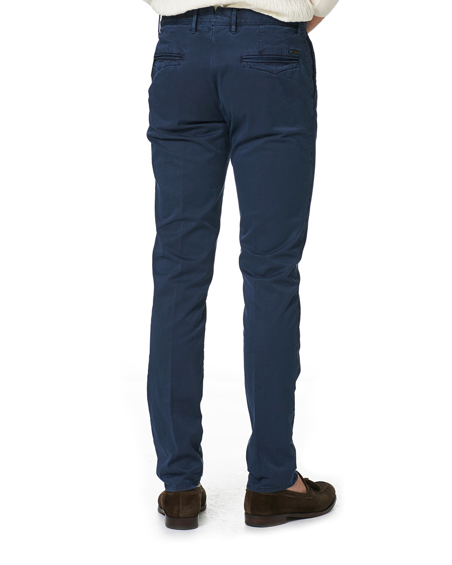 Herren | Hosen | Incotex | Slim Fit Garment Dyed Slacks Navy