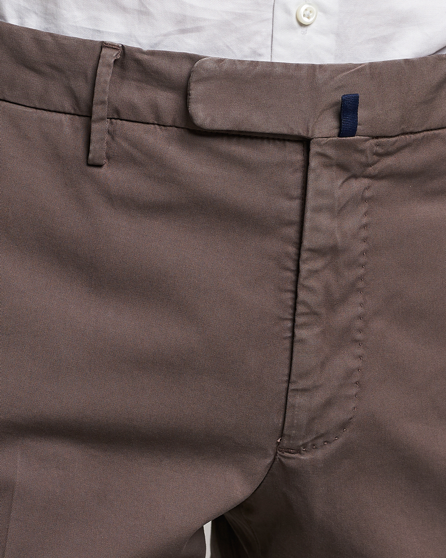 Herren | Hosen | Incotex | Slim Fit Comfort Chinos Dark Brown