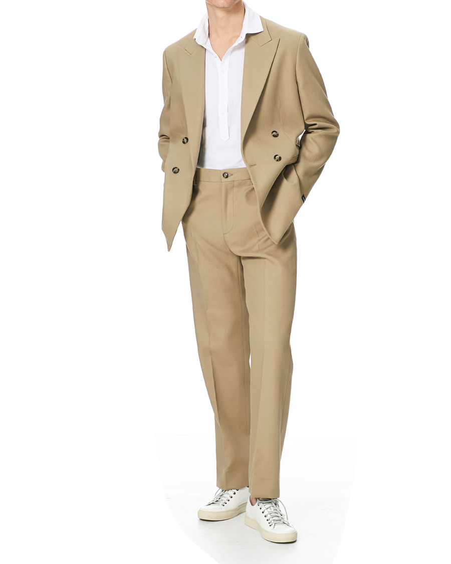 Herren | Hosen | J.Lindeberg | Haij Double Weaved Trousers Batique Khaki