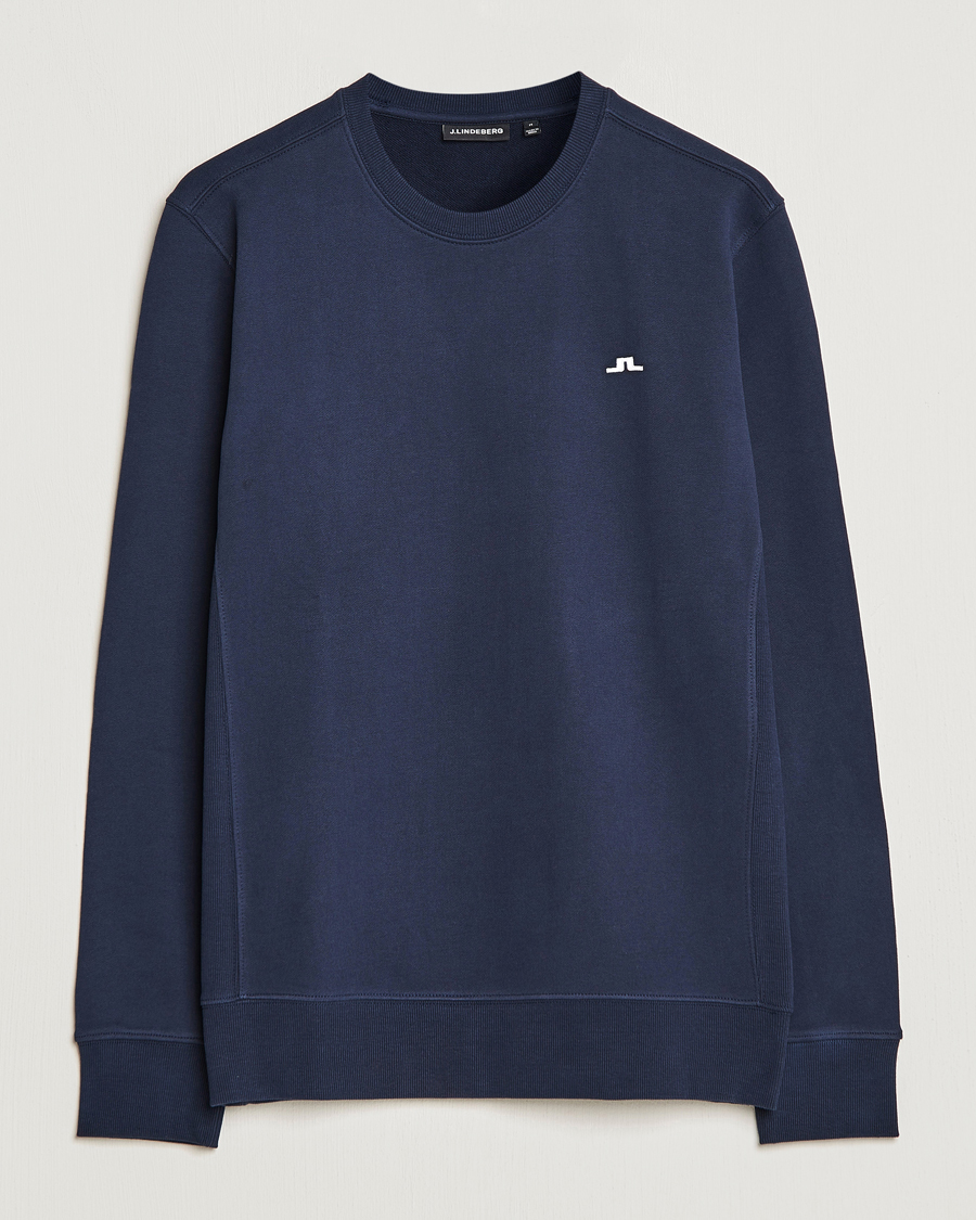 Herren | Pullover | J.Lindeberg | Cal Crew Neck Sweat Navy