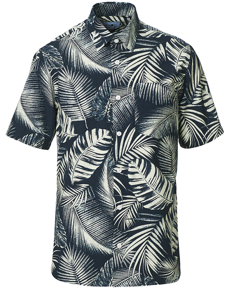 Herren | Hemden | NN07 | Errico Printed Short Sleeve Shirt Blue
