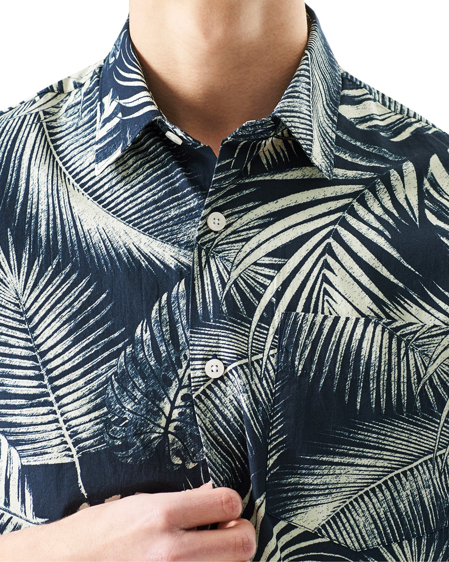 Herren | Hemden | NN07 | Errico Printed Short Sleeve Shirt Blue