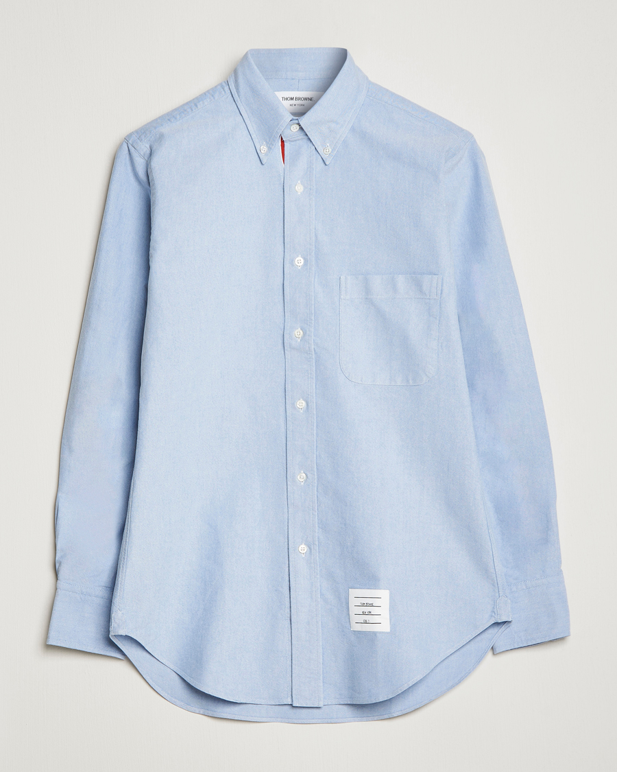 Herren | Hemden | Thom Browne | Grosgrain Placket Oxford Shirt Light Blue