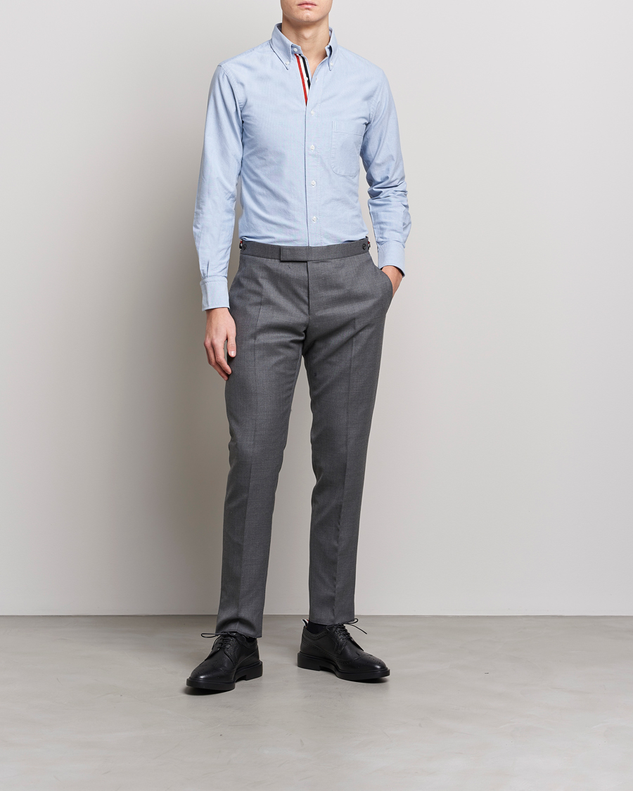Herren | Hemden | Thom Browne | Grosgrain Placket Oxford Shirt Light Blue