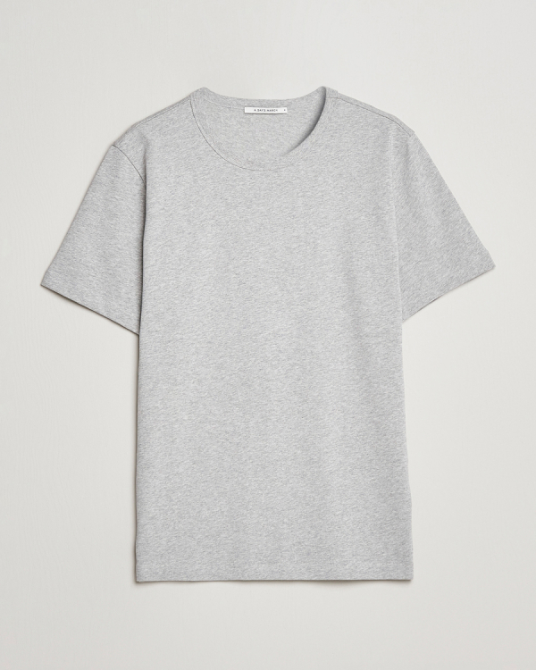 Herren | T-Shirts | A Day's March | Heavyweight T-Shirt Grey Melange
