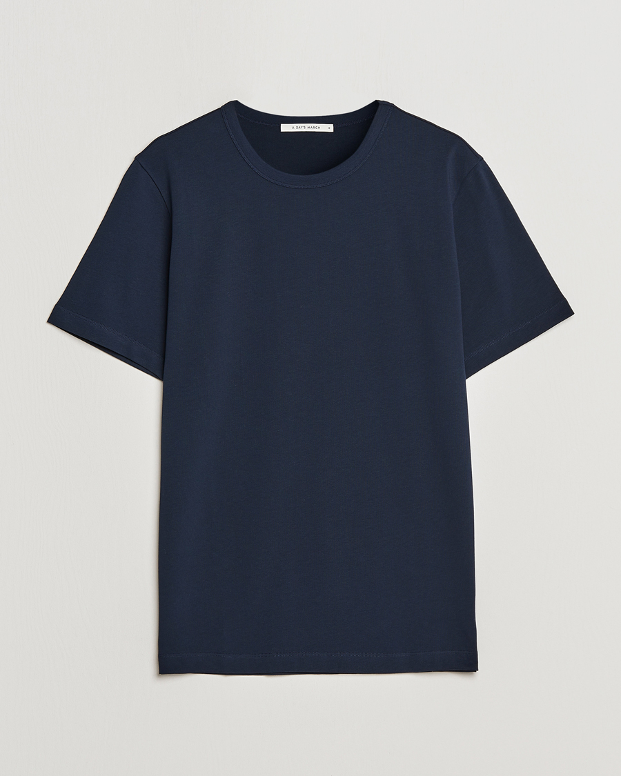 Herren | T-Shirts | A Day's March | Heavyweight T-Shirt Navy