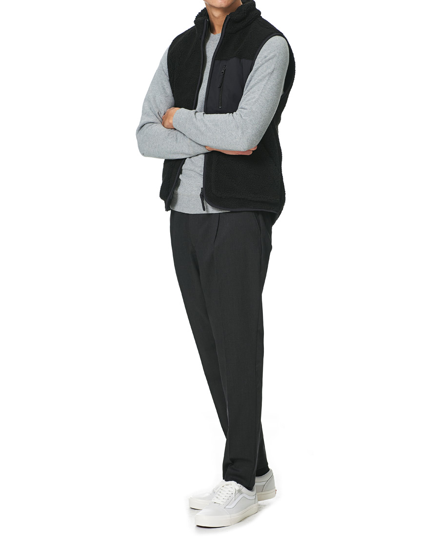 Herren | Pullover | A Day's March | Arvån Recycled Fleece Vest Black