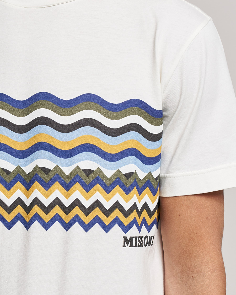 Herren | T-Shirts | Missoni | Zig Zag Onda T-Shirt White