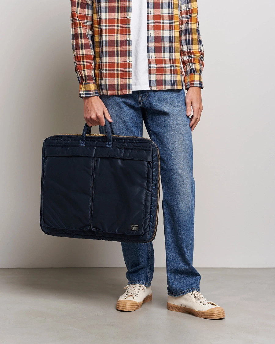 Herren | Kleidertaschen | Porter-Yoshida & Co. | Tanker Garment Bag Iron Blue