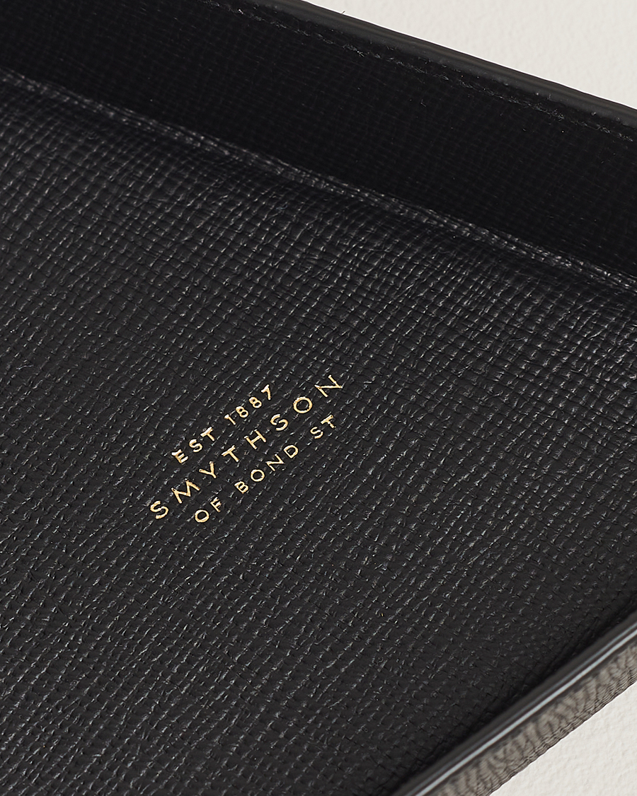 Herren | Sale lifestyle | Smythson | Panama Leather Coin Tray Black