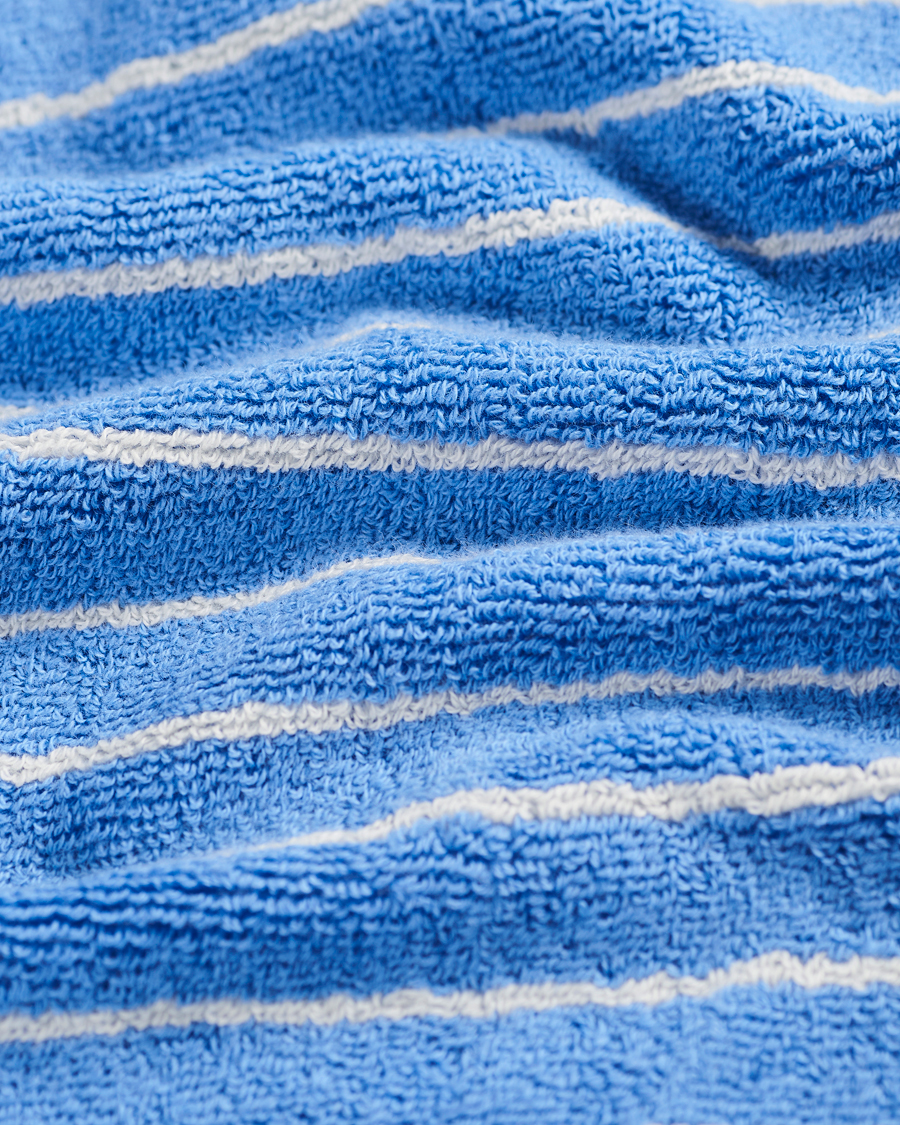 Herren | Tekla Organic Terry Hand Towel Clear Blue Stripes | Tekla | Organic Terry Hand Towel Clear Blue Stripes
