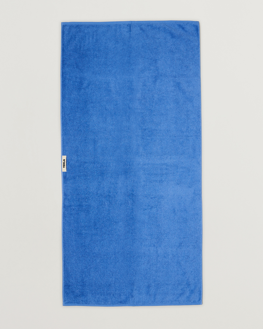 Men | Fabrics | Tekla | Organic Terry Bath Towel Clear Blue