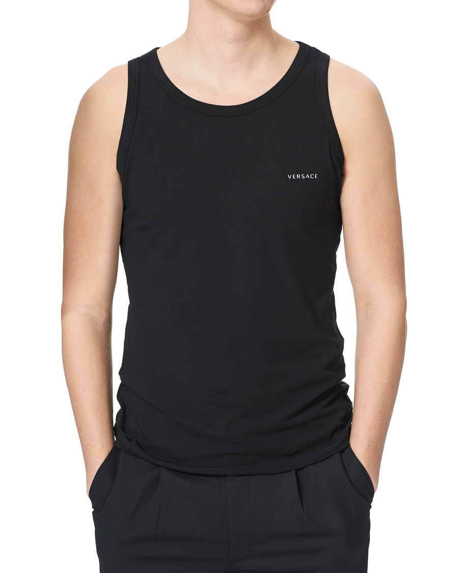 Herren | T-Shirts | Versace | Logo Tank Top Black