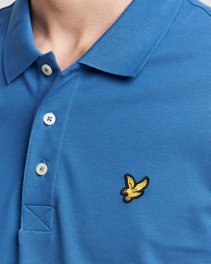 Herren | Poloshirts | Lyle & Scott | Plain Pique Polo Spring Blue