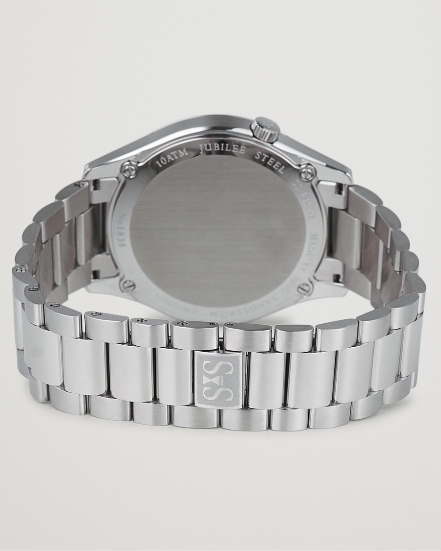 Herren | Sjöö Sandström Jubilee Steel Quartz 40mm Black/Steel | Sjöö Sandström | Jubilee Steel Quartz 40mm Black/Steel
