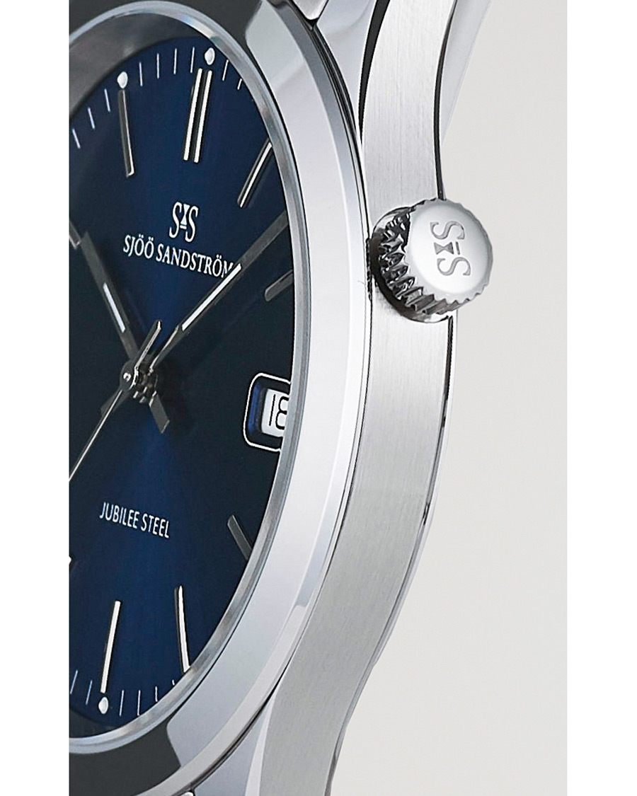 Herren | Sjöö Sandström Jubilee Steel Quartz 40mm Blue/Steel | Sjöö Sandström | Jubilee Steel Quartz 40mm Blue/Steel