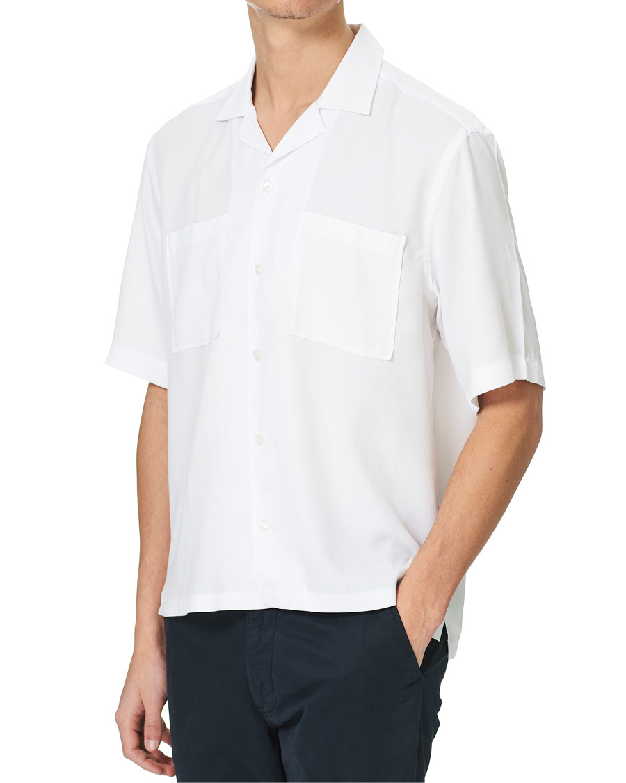 Herren | Hemden | BOSS BLACK | BOSS Lars Resort Collar Short Sleeve Shirt White