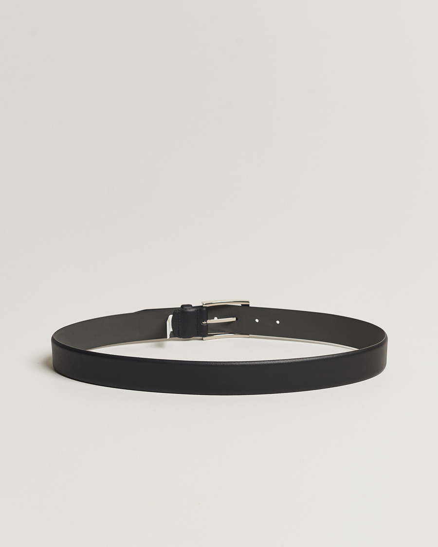 Herren | BOSS BLACK | BOSS BLACK | Barnabie Leather Belt 3,5 cm Black
