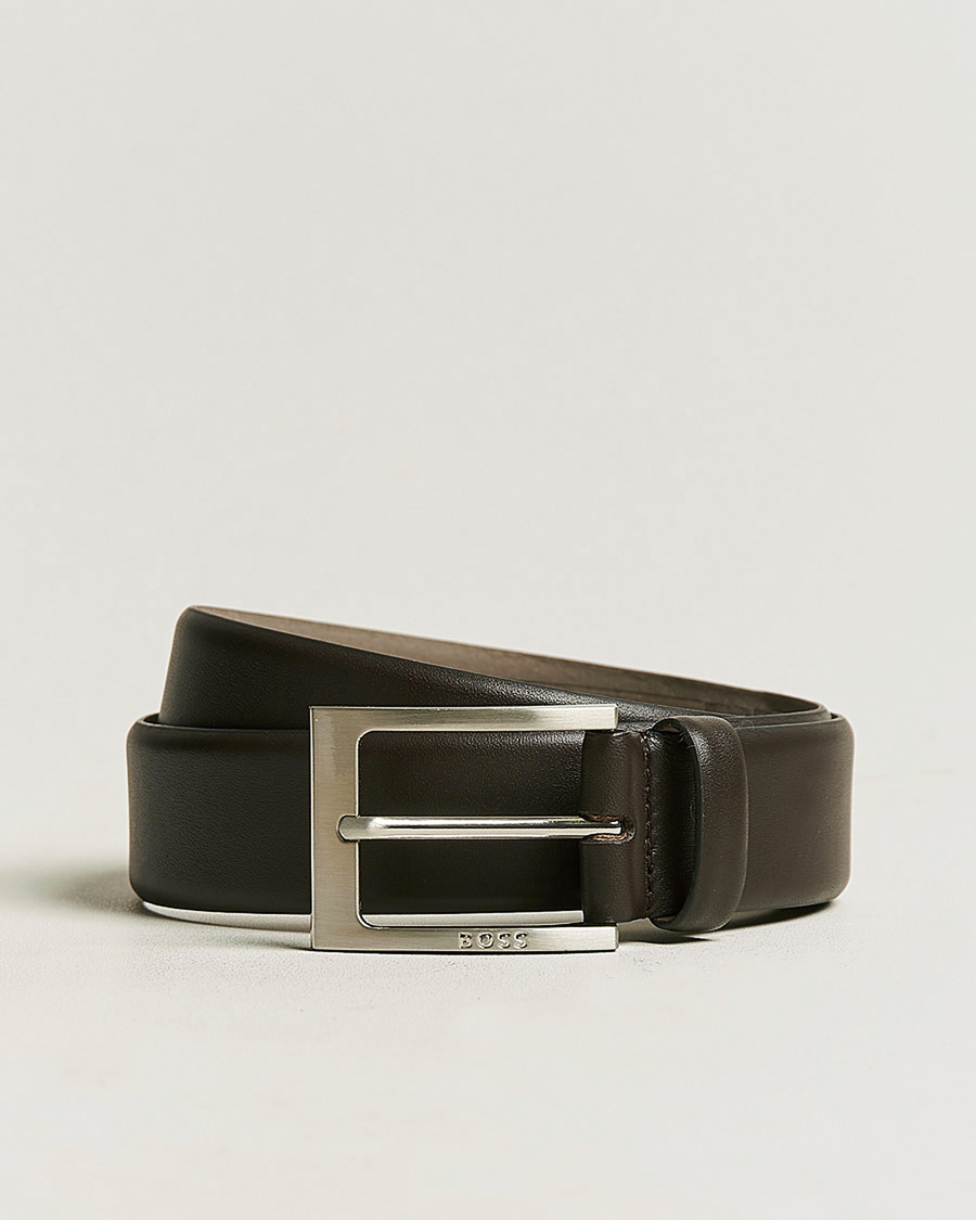 Herren | Gürtel | BOSS BLACK | Barnabie Leather Belt 3,5 cm Dark Brown
