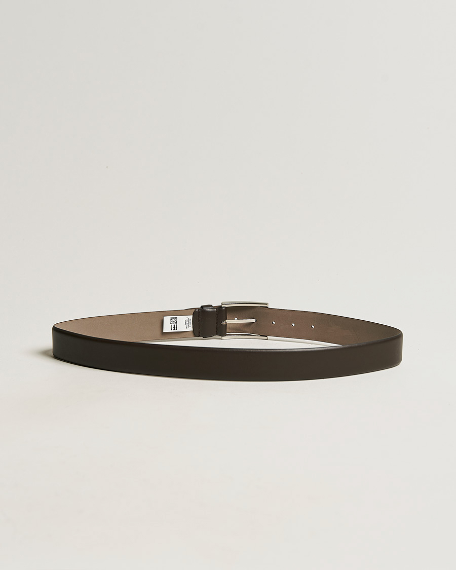 Herren | Accessoires | BOSS BLACK | Barnabie Leather Belt 3,5 cm Dark Brown