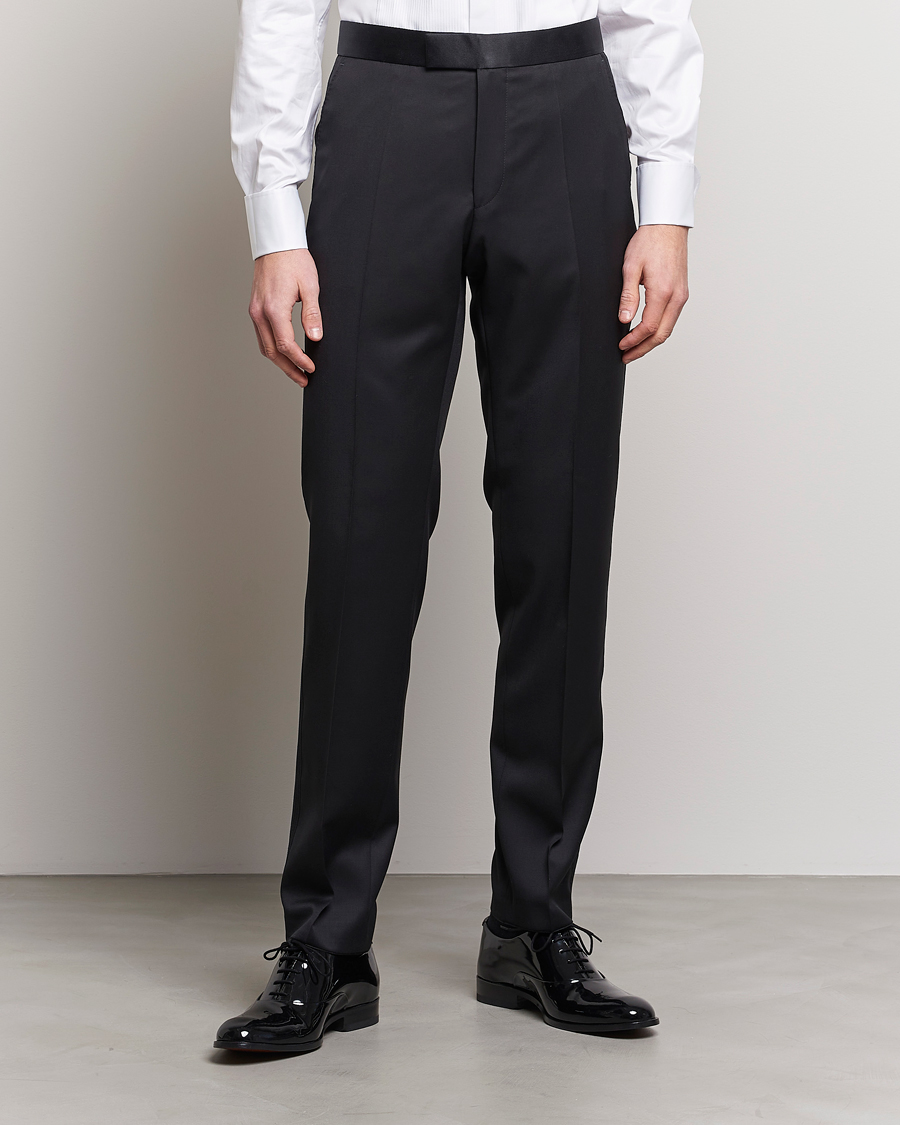 Herren | Sale | BOSS BLACK | Lenon Tuxedo Trousers Black