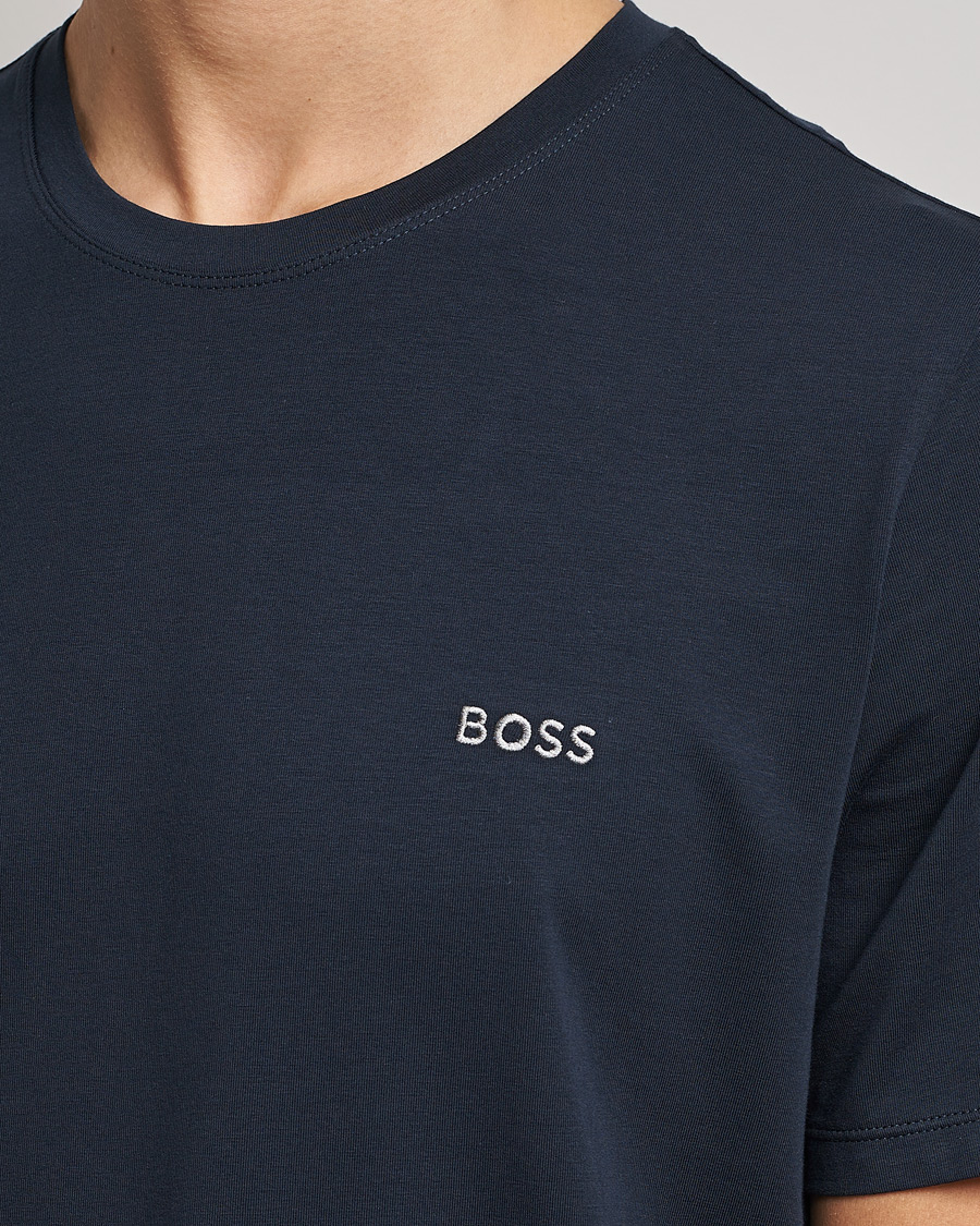 Herren | T-Shirts | BOSS BLACK | Loungewear Small Logo Tee Navy