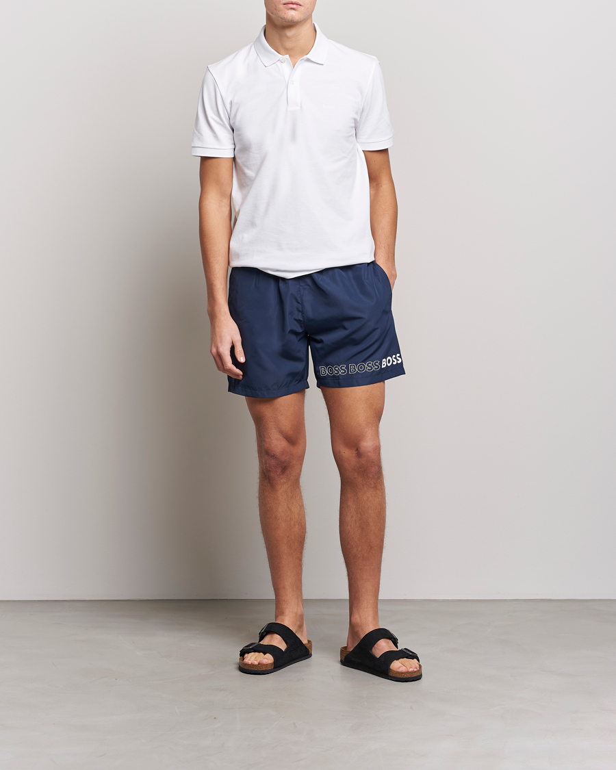Herren | Badehosen | BOSS BLACK | Dolphin Swimshorts Navy