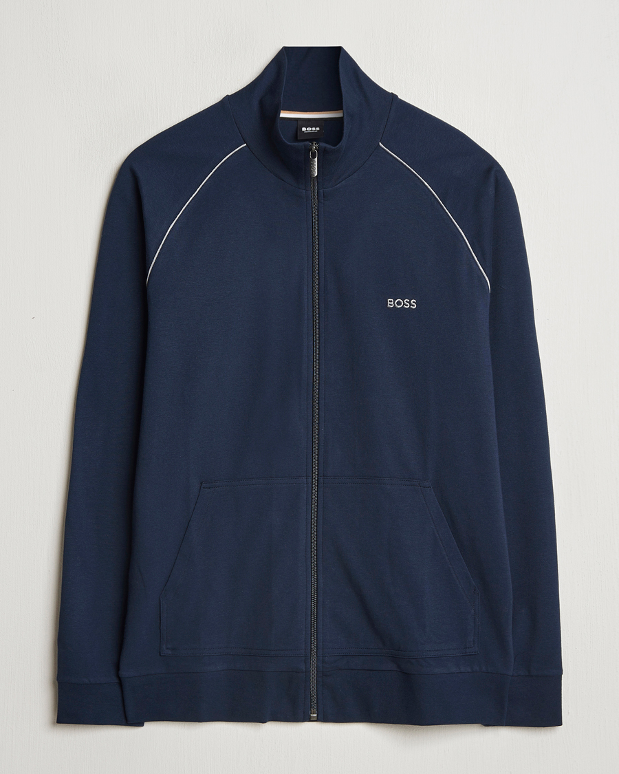 Herren | Pullover | BOSS BLACK | Mix & Match Full Zip Jacket Dark Blue