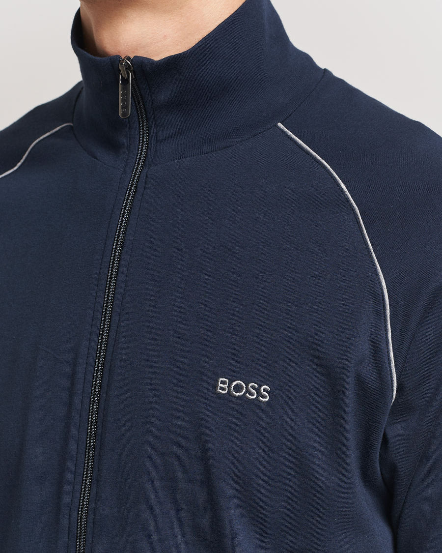 Herren | Pullover | BOSS BLACK | Mix & Match Full Zip Jacket Dark Blue