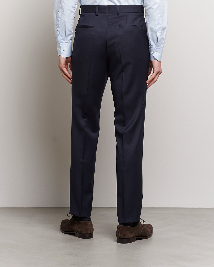 Herren | Hosen | BOSS BLACK | Genius Slim Fit Wool Trousers Dark Blue