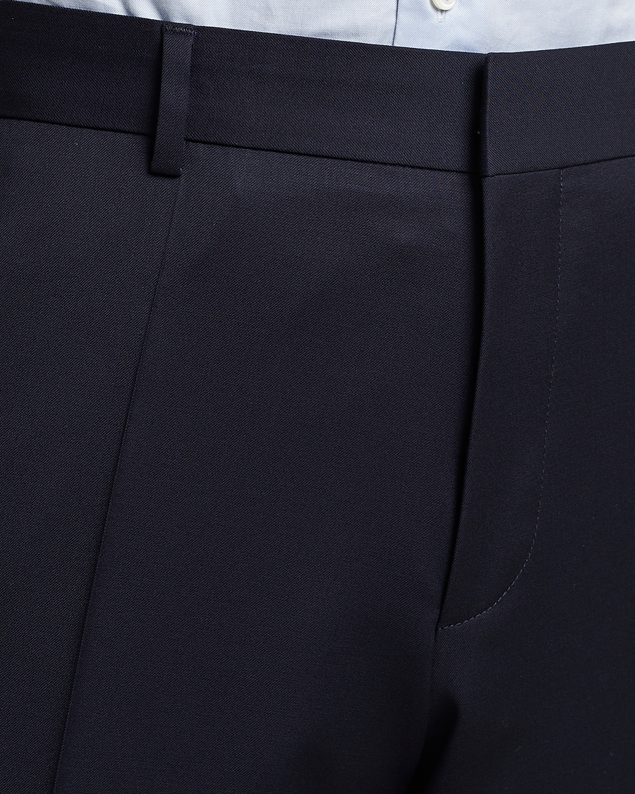 Herren | Hosen | BOSS BLACK | Genius Slim Fit Wool Trousers Dark Blue