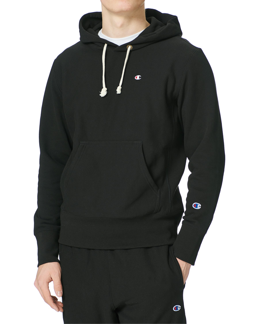 Herren | Pullover | Champion | Reverse Weave Soft Fleece Hood Black Beauty